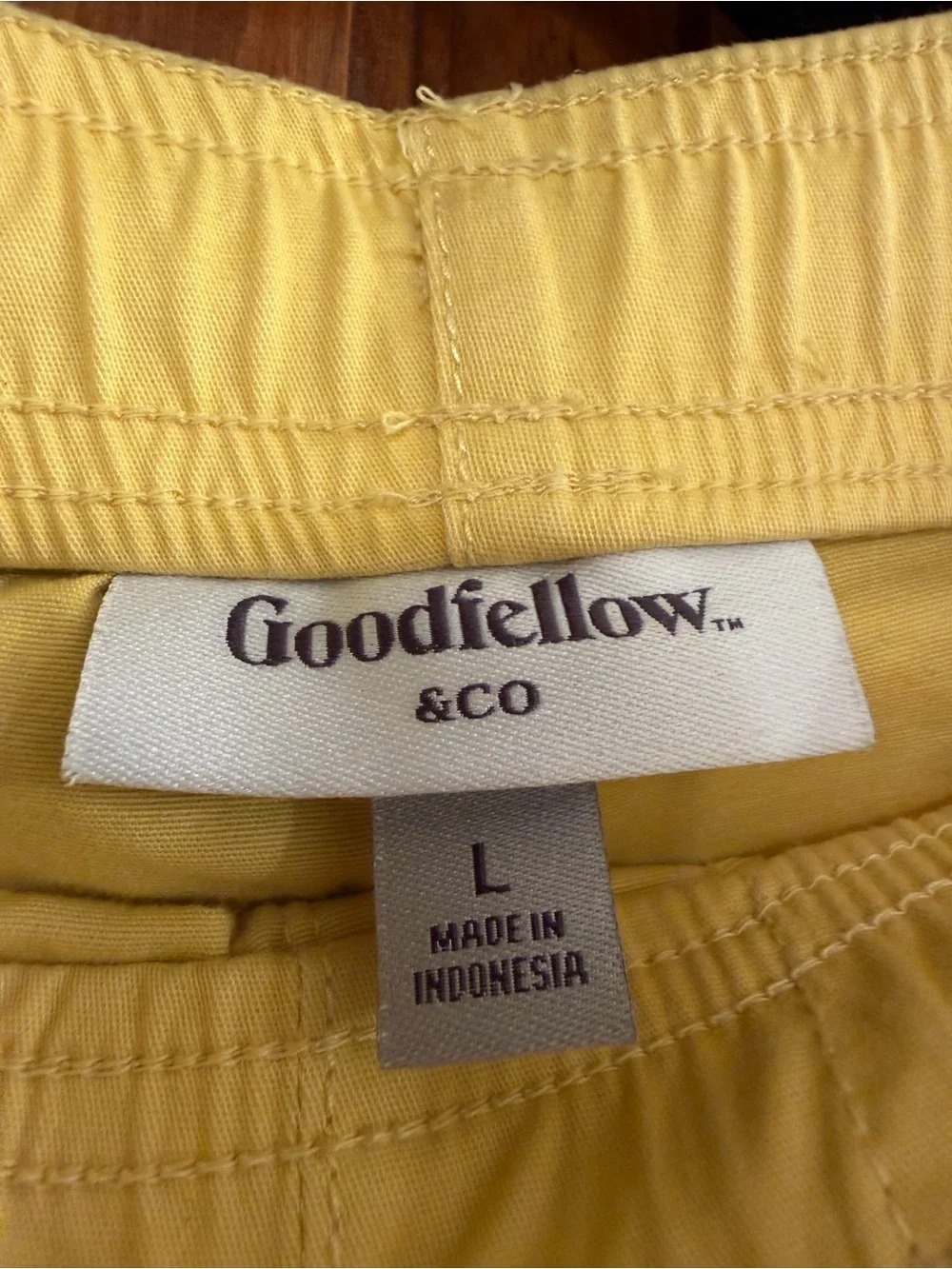 Goodfellow & Co Yellow Swim Trunks with White Drawstring